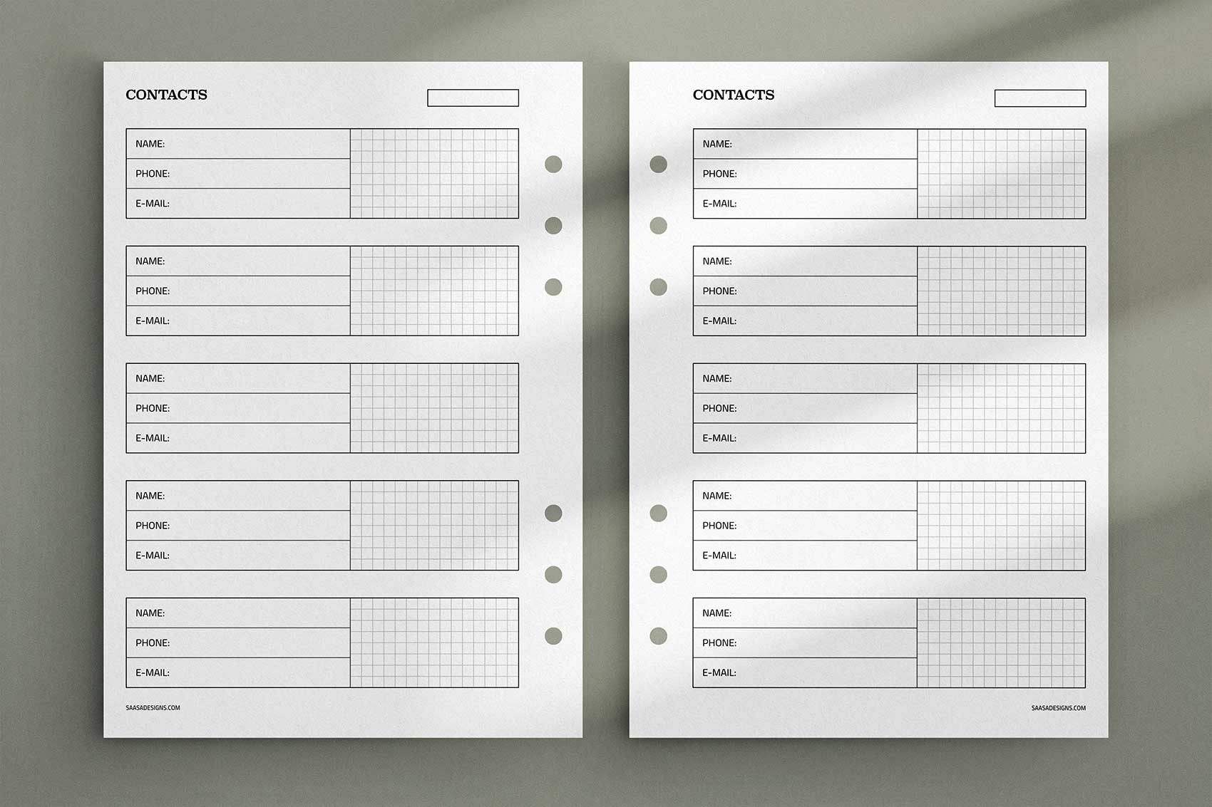 Name List Template Printable