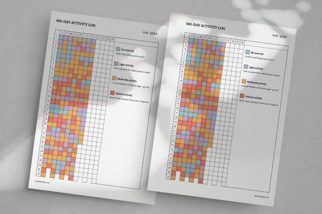 Printable Workout & Exercise Log - Free Download